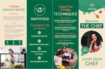 Brosjyre for utdanning og opplæring Front