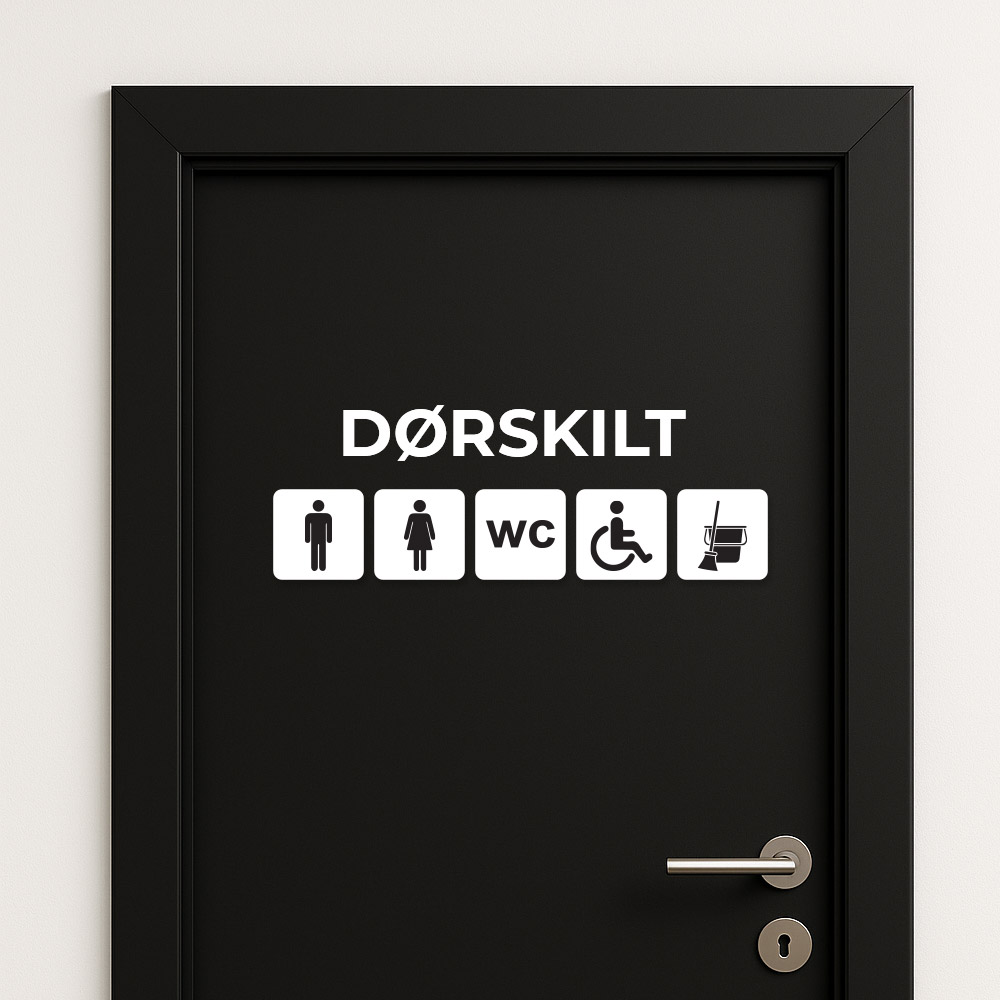 Dørskilt