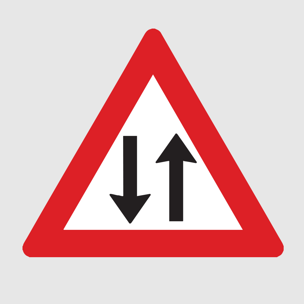 Skilt 148 - Møtende trafikk