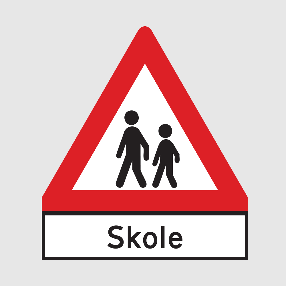 Skilt 142 808.161 - Barn Skole