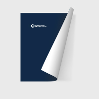 Fullfarget forside, blank bakside