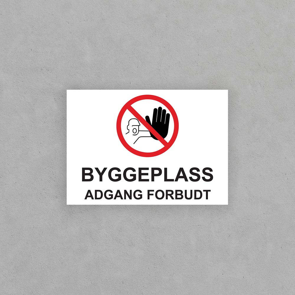 Byggeplass Adgang Forbudt 4