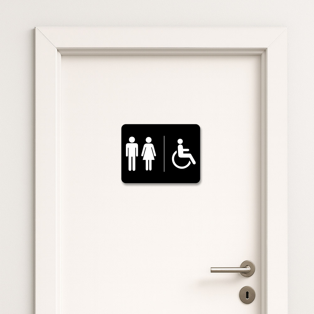 WC Herre/dame/handicap Skilt 1