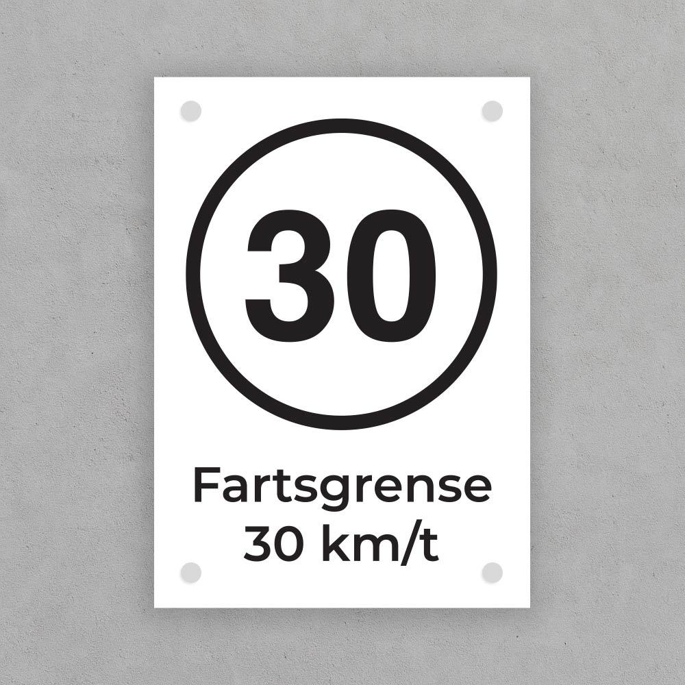 Fartsgrense 30 km/t 2