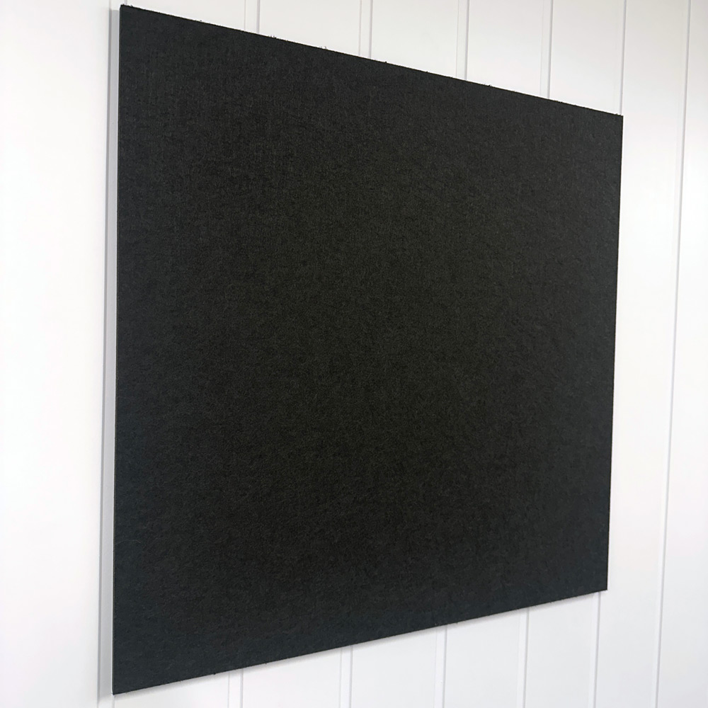Akustikkplater PET-filt – Antrasitt 60×60 cm (8-pk) 1
