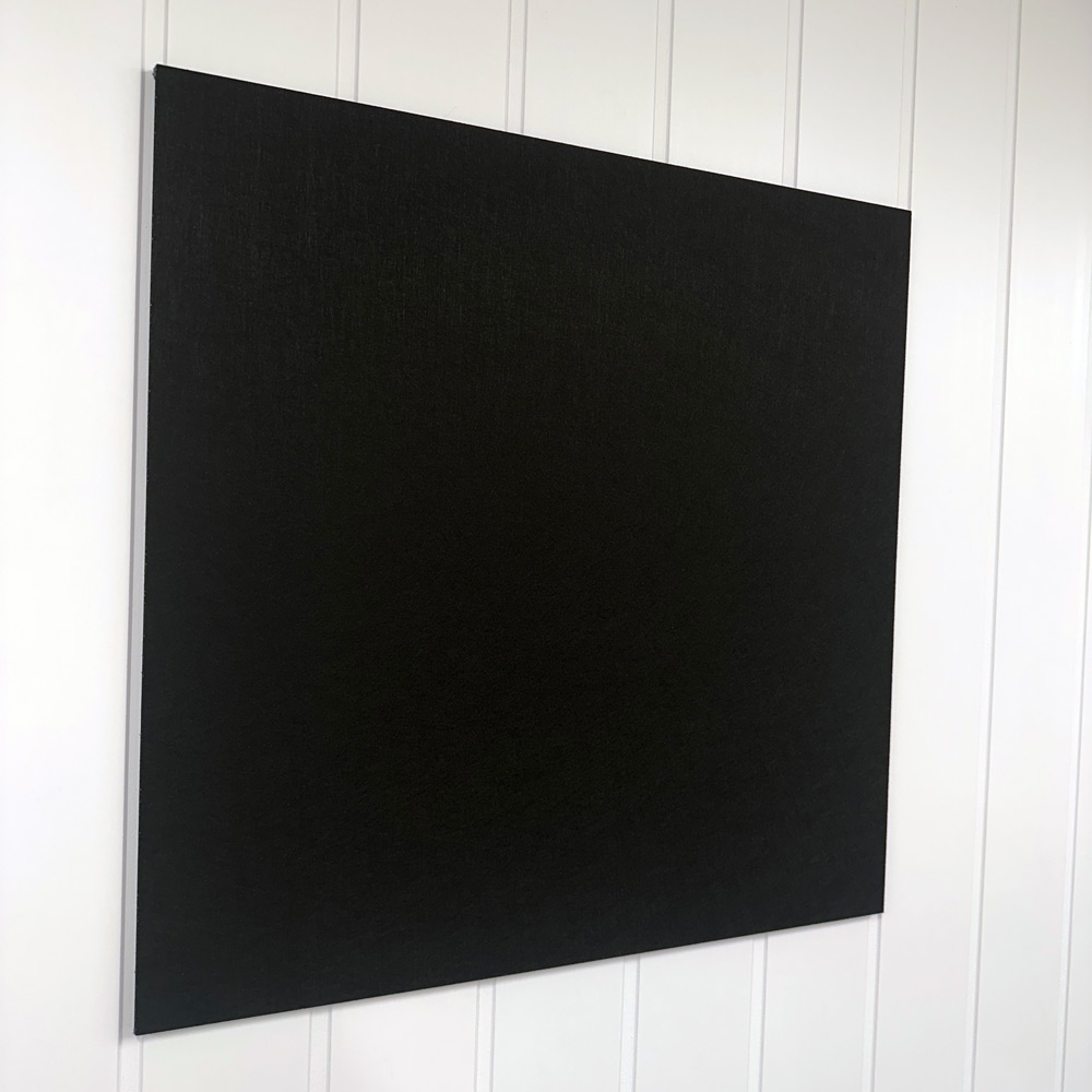 Akustikkplater PET-filt – Svart 60×60 cm (8-pk) 1