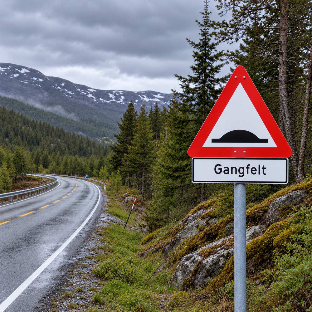 Skilt 109 808.121 - Fartshump gangfelt 2