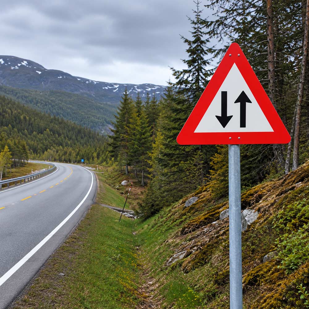 Skilt 148 - Møtende trafikk 2
