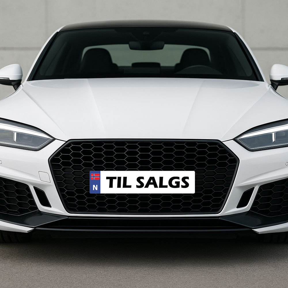 Bilskilt - Til salgs 1