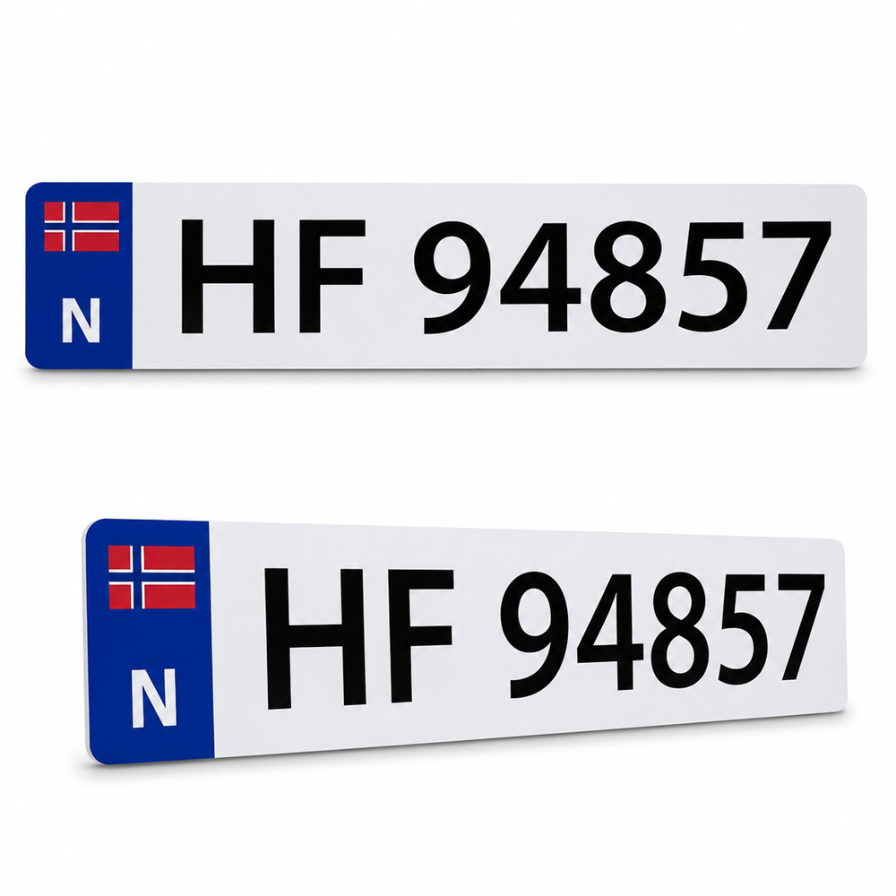 Ekstra bilskilt til sykkelstativ 2