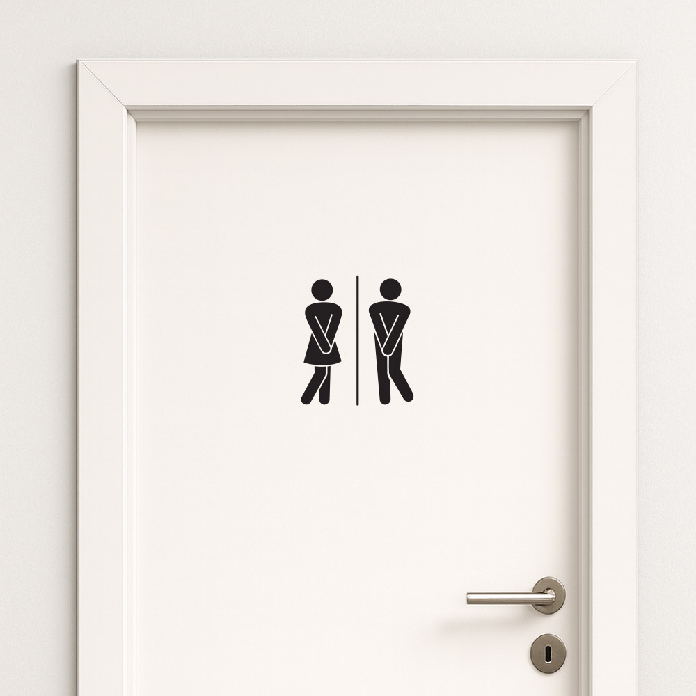 WC Dame/herre Klistremerke 2