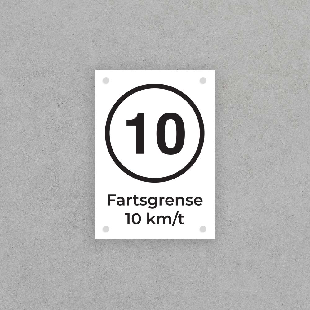 Fartsgrense 10 km/t 5