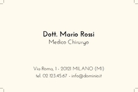 Biglietti da visita Medici e Sanità G