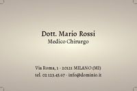 Biglietti da visita Medici e Sanità - H