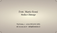 Biglietti da visita Medici e Sanità - I