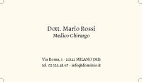 Biglietti da visita Medici e Sanità - T