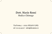 Biglietti da visita Medici e Sanità - R