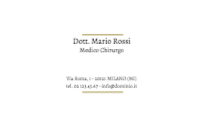 Biglietti da visita Medici e Sanità 15