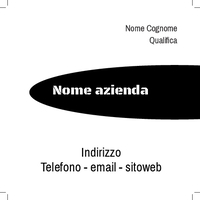 Biglietto Visita - 3 Fronte