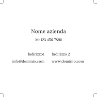 Biglietto Visita - 3 Retro