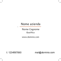 Biglietti da visita - fronte 1B