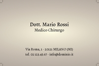 Biglietti da visita Medici e Sanità