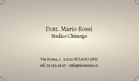 Biglietti da visita Medici e Sanità 2 Fronte