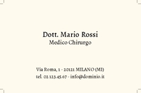 Biglietti da visita Medici e Sanità 3