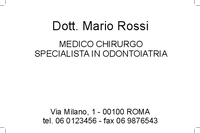 Medico modello generico Fronte