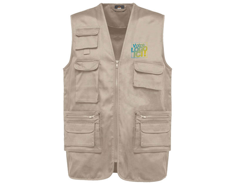 Gilet Multipoches Doublé Unisexe