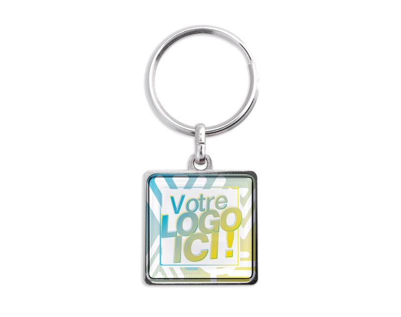 Porte-Clés Zamac Carré