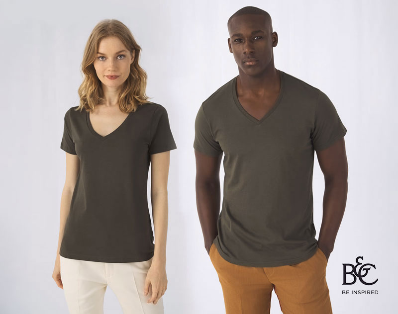 T-shirt Col V Homme Bio 3