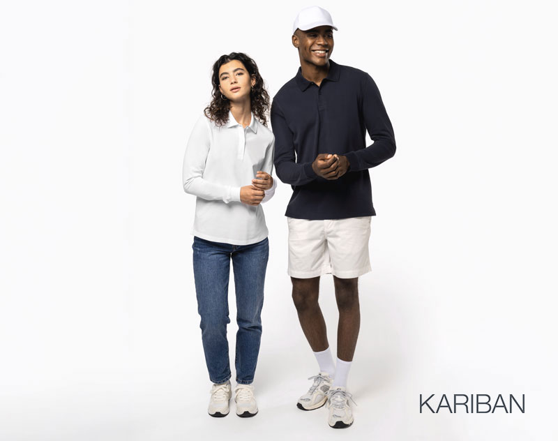 Polo Piqué Bio Femme manches longues 180g 7