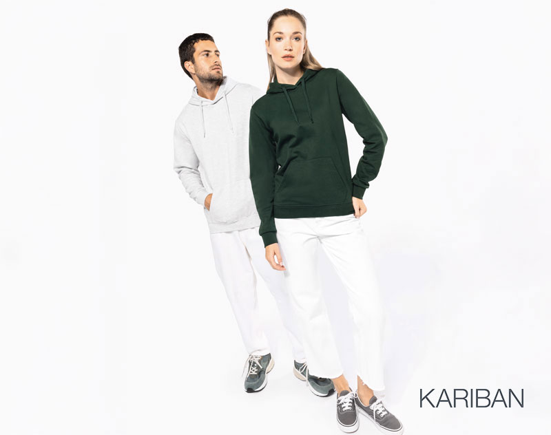 Sweat Recyclé à Capuche Unisexe 10