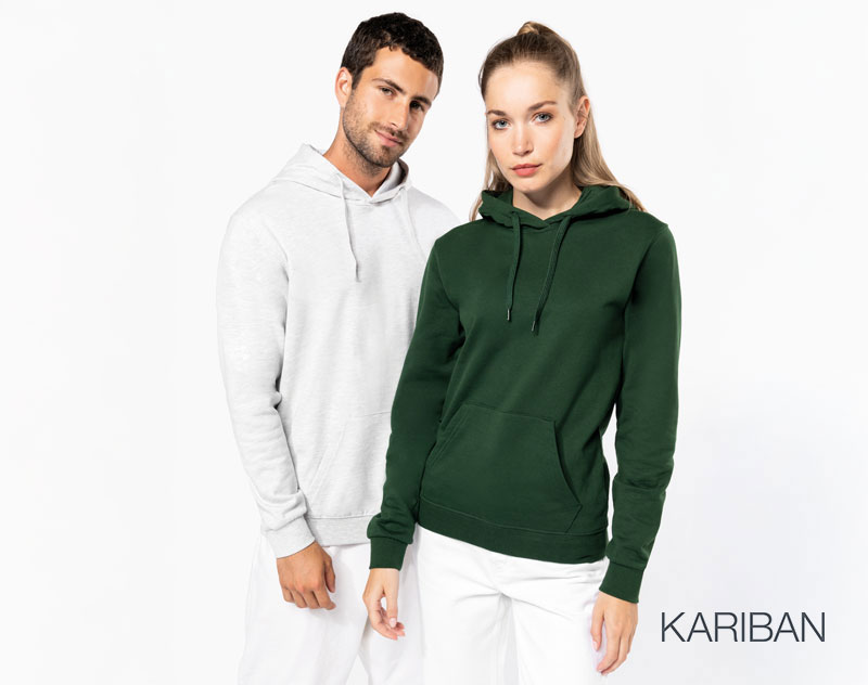 Sweat Recyclé à Capuche Unisexe 18