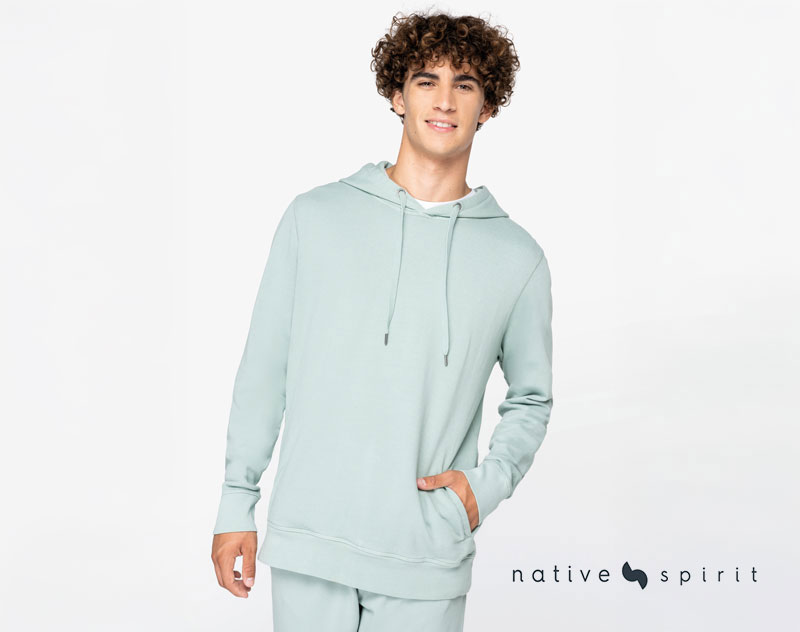 Sweat Ecoresponsable à Capuche Délavé French Terry Unisexe 4