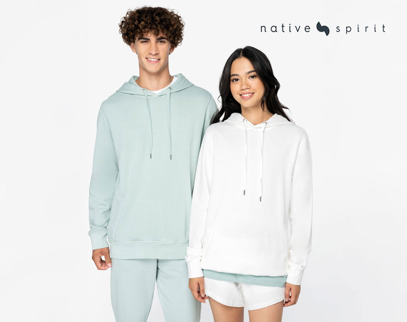 Sweat Ecoresponsable à Capuche Délavé French Terry Unisexe 8