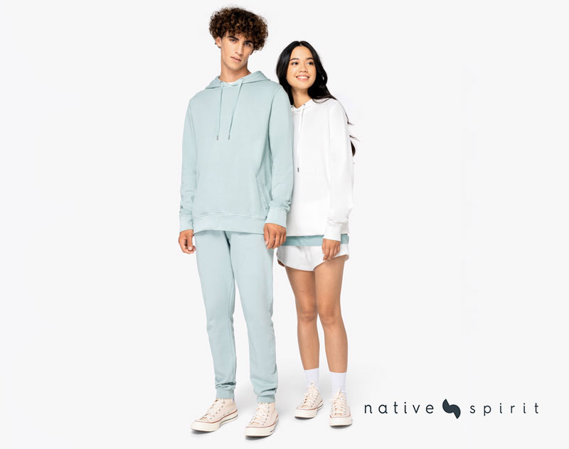 Sweat Ecoresponsable à Capuche Délavé French Terry Unisexe 7