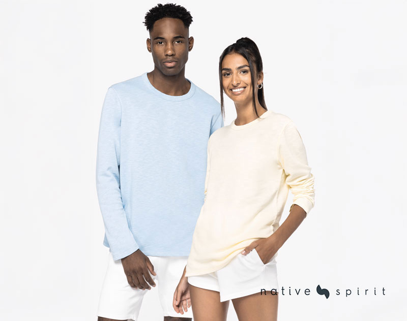 Sweat Ecoresponsable Délavé French Terry Unisexe 6