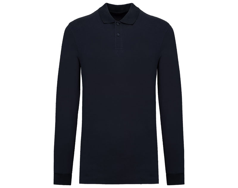 Polo Piqué Bio Homme manches longues 180g 16