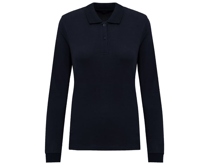 Polo Piqué Bio Femme manches longues 180g 15
