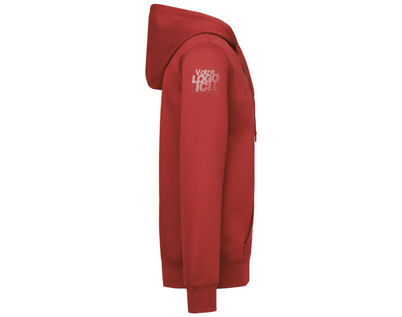 Sweat Recyclé Zippé à Capuche Unisexe 3