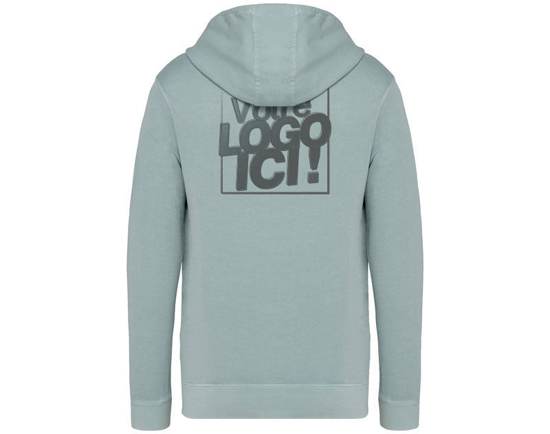 Sweat Ecoresponsable à Capuche Délavé French Terry Unisexe 2