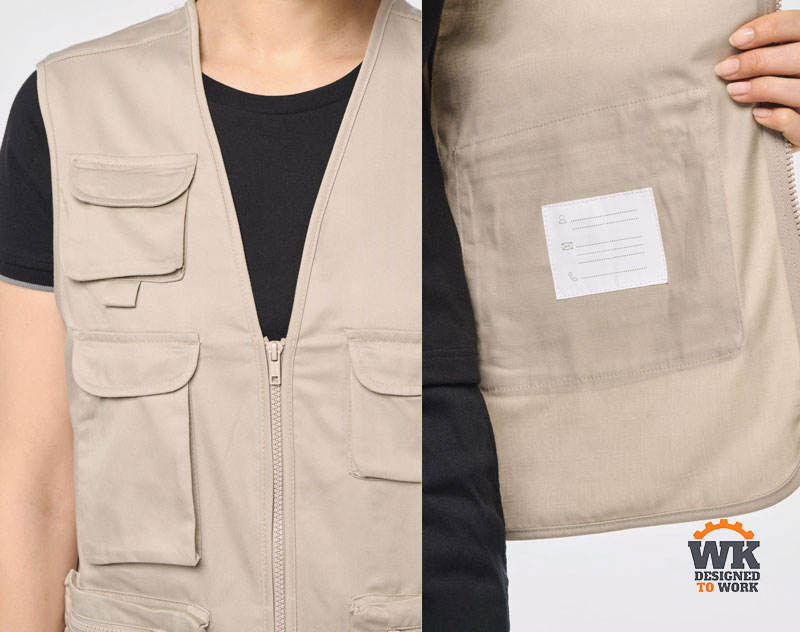 Gilet Multipoches Doublé Unisexe 9