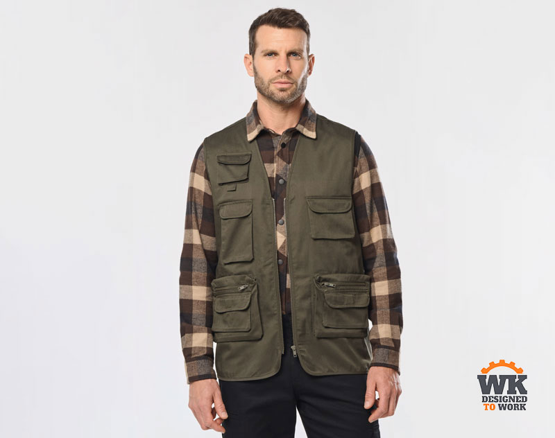 Gilet Multipoches Doublé Unisexe 5