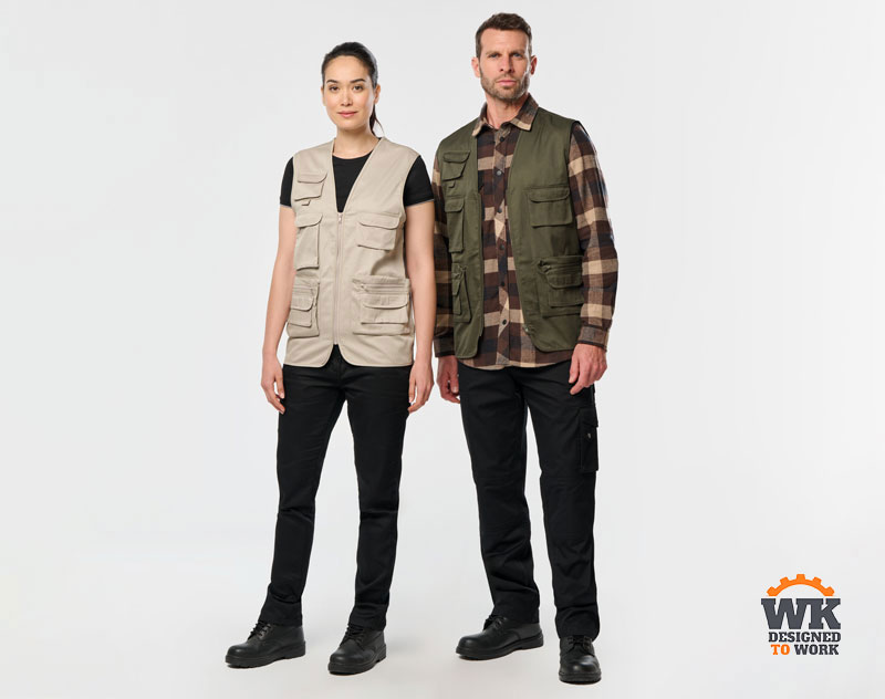 Gilet Multipoches Doublé Unisexe 4