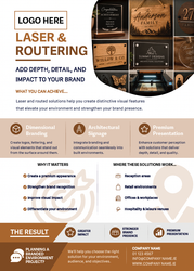 Laser & Routing A5 Flyer