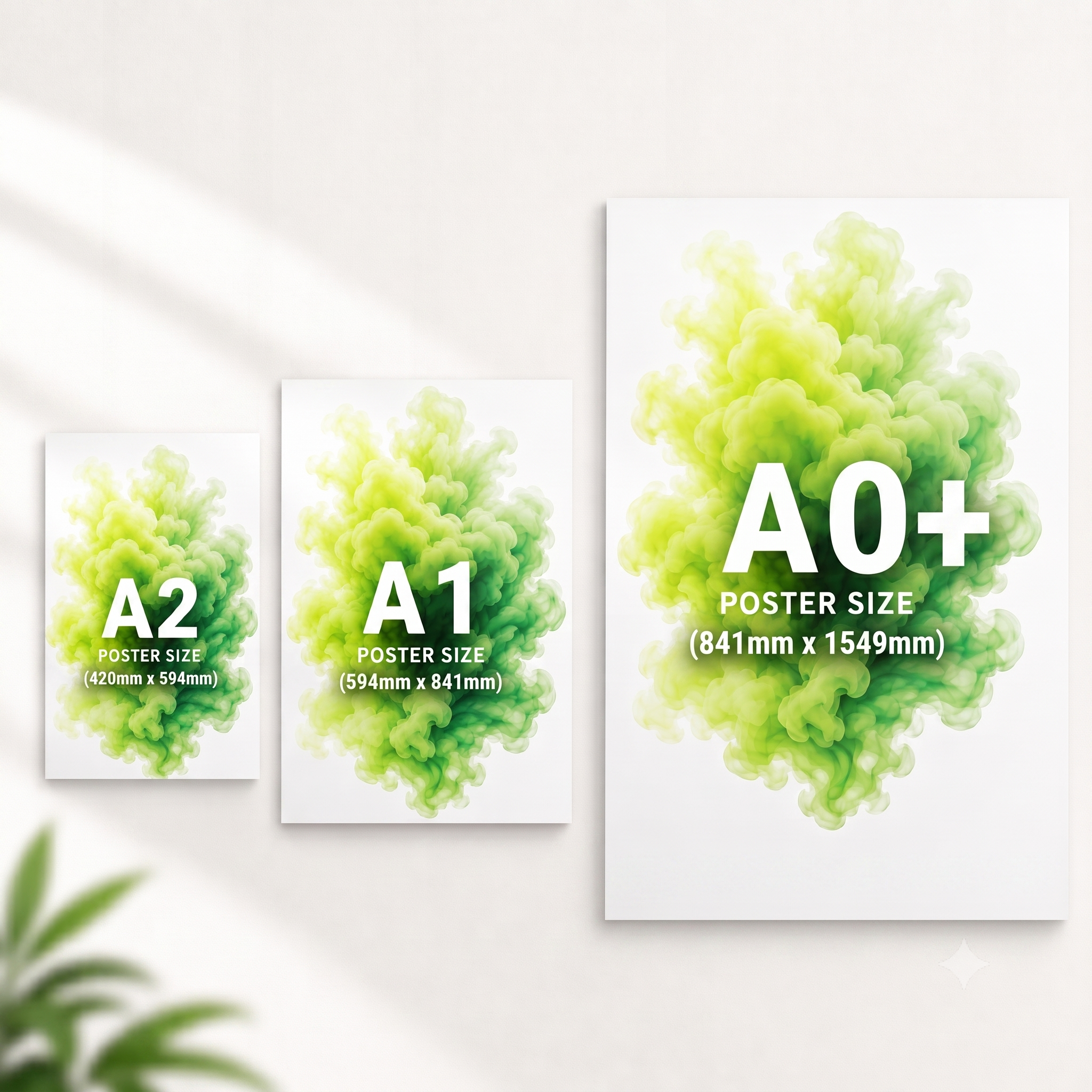 Posters A2, A1, A0 plus Custom Sizes