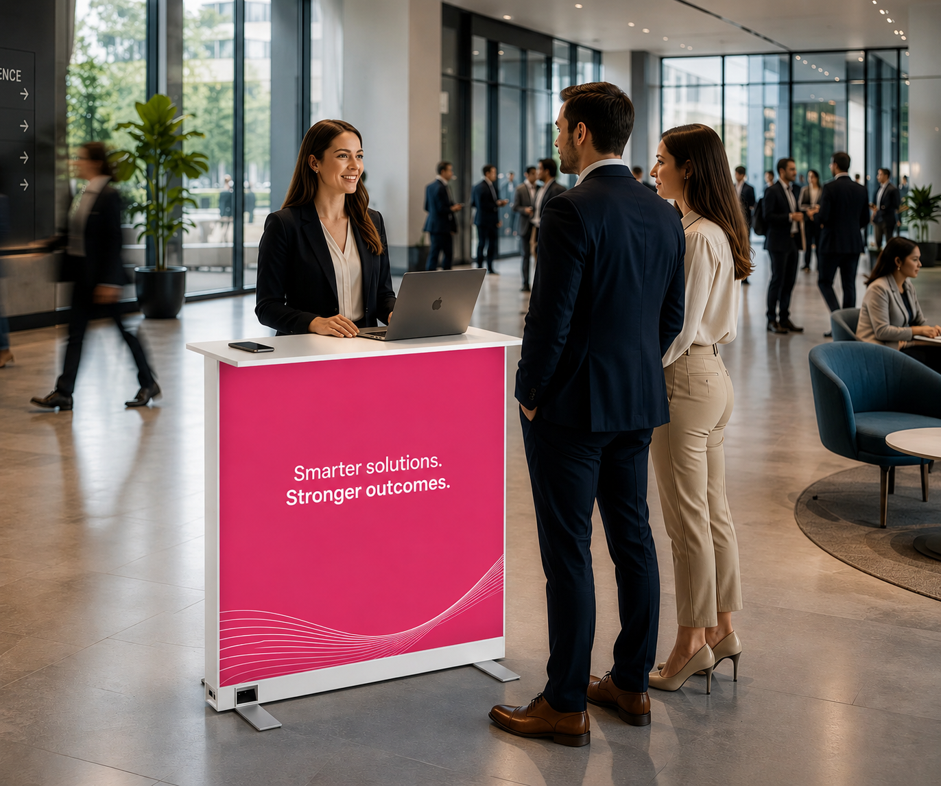 Lightbox Counter Pop-Up Battery Double Sided 2