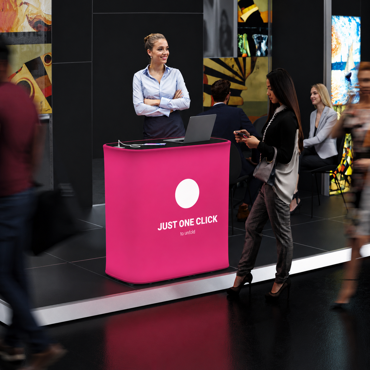 Lightbox Counter Big Quick LED Automatic 2